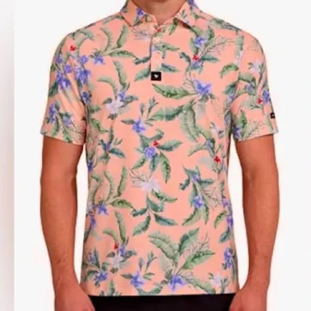 Floral Peach Men's Shirt